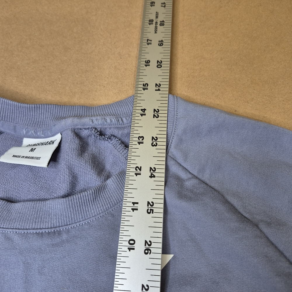 Gymshark Cornflower Blue Long Sleeve Crop Top - Picture 2 of 6